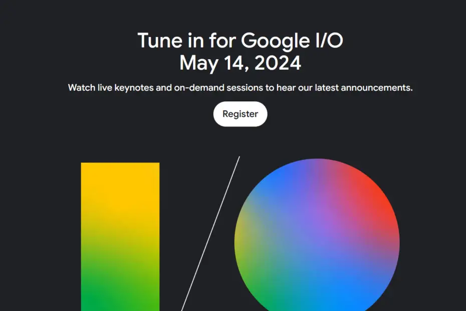 Poster of Google I/O Conference 2024