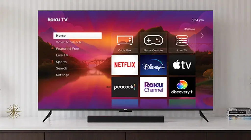 Image of a Roku TV Interface