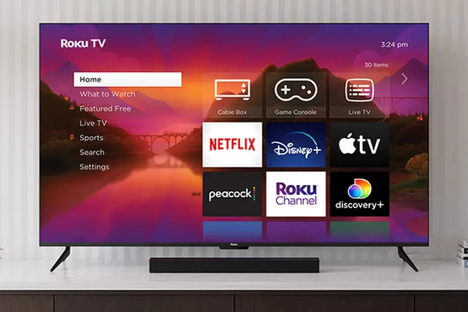 Image of a Roku TV Interface